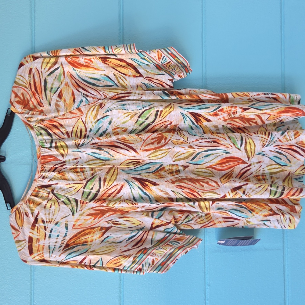 NWT "Democracy" Woman's Short Sleeve Top Size 1X - Picture 4 of 7